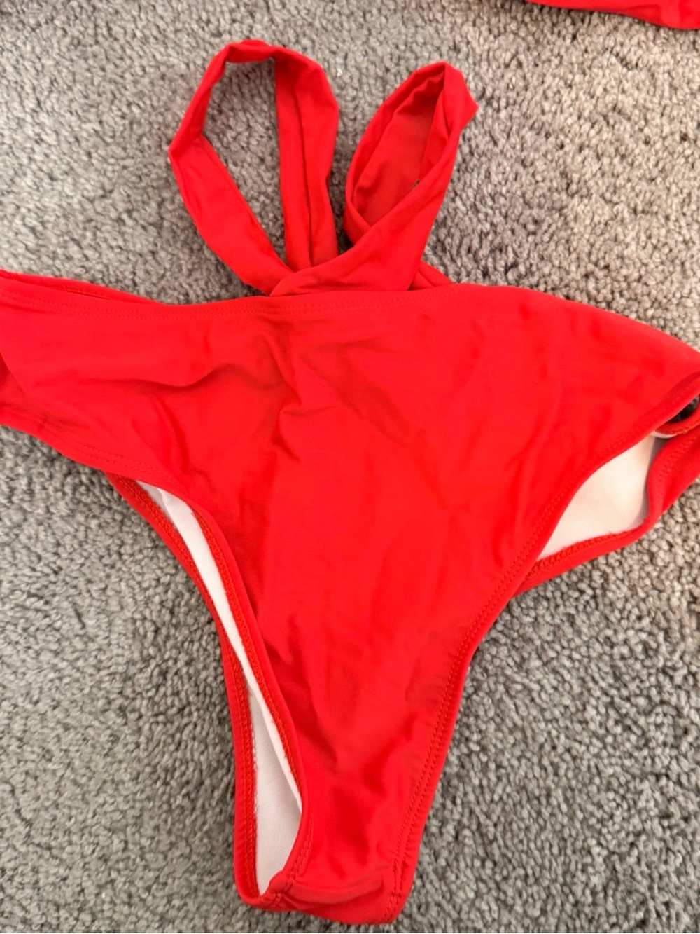 Red Two-Piece Bikini Set medium - Picture 3 of 4
